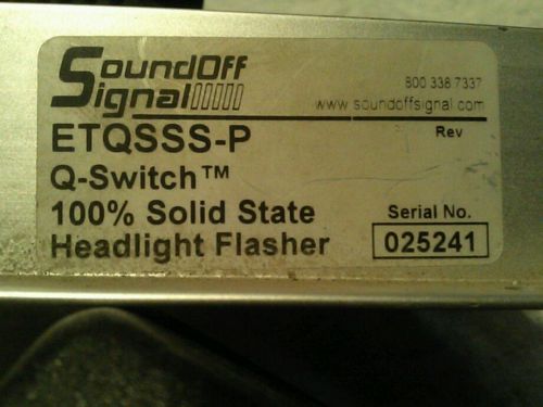 Solid state headlight flasher lights q switch