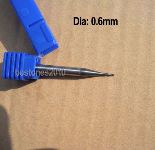 Lot 1pcs solid carbide coating micro 2flute end mills cutting dia 0.6mm hrc50 for sale