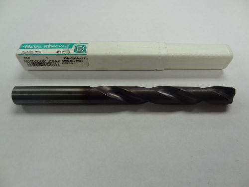 METAL REMOVEL 13MM .5118 SOLID CARBIDE COOLANT DRILL