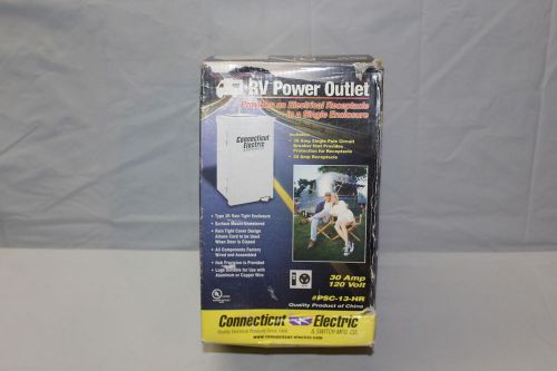 NEW RV POWER OUTLET 120V/30 AMP CONNECTICUT ELECTRIC TYPE 3R NIP NR RACING SHOP