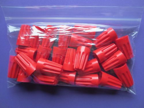 25PK IDEAL 30-076, 76B RED WIRE-NUT CONNECTORS----Made in USA--FREE SHIPPING---