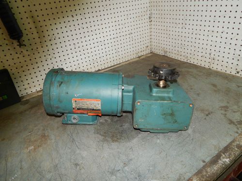 Reliance p56h1440 motor 1.5 hp w/ dodge tigear gear reducer 56/262-20 for sale