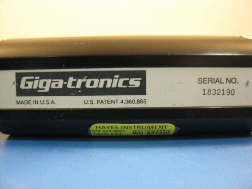 Gigatronics 80601A. RF Power Sensor, 10MHz to 18GHz, CALIBRATED Thru 02/2016