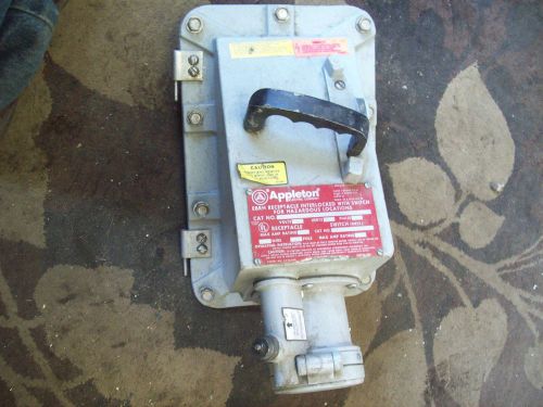 APPLETON ELECTRIC RECEPTACLE DISCONNECT SWITCH 100A 3W 60 HZ 4P EBRH1034DS