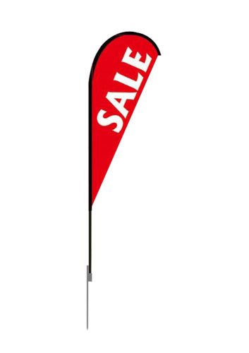 12013-Sale Banner, Flag, Advertising, Pole Set, Outdoor Retail, SALE Feather Fla