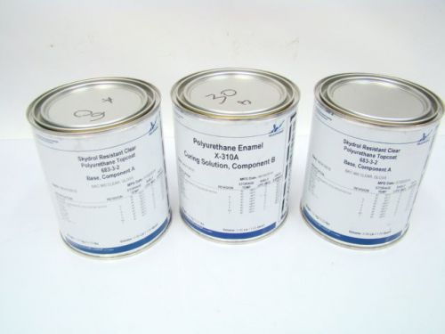 3qts akzonobel skydrol resistant clear polyurethane topcoat aerospace (f5-1046) for sale