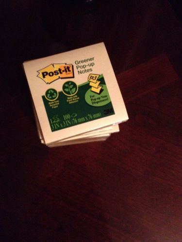 Post-it Greener Recycled Notes 3x3 Canary Yellow 12 100 Sheet Pads/Pack