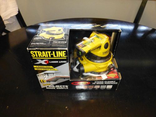 STRAIT-LINE X3 LASER LEVEL 360 DEGREE ROTATION NEW IN BOX