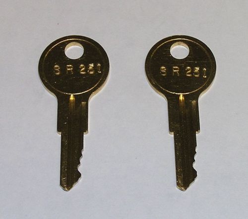 2 - Square D Electrical Breaker Panelboard Keys fits Yale SR251