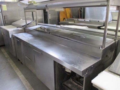 92&#034; Randell Pizza Prep Table with 2 Doors and 2 Drawers