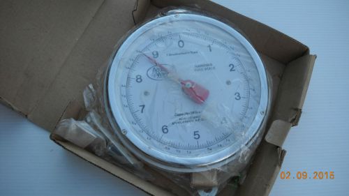 ACCU-WEIGH HANGING PRODUCE SCALE 10lb Pound SPRING TYPE 8 inch DIAL FACE