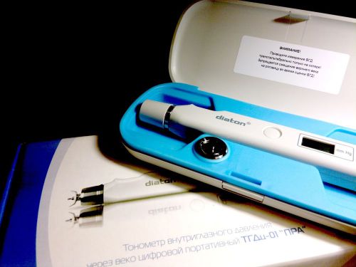 Glaucoma IOP Eye Test Through Eyelid Transpalpebral Digital Tonometer &#034;Diaton&#034;