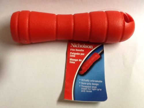 Nicholson File Handle Screw On Red Farrier Blacksmith Barefoot Trimmer