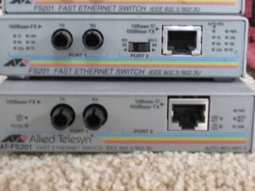 FS210 FAST ETHERNET SWITCH - FIBER OPTIC (3 UNITS)