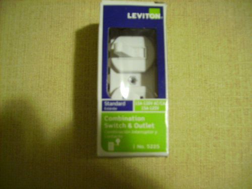 LEVITON Combination Switch &amp; Outlet  Standard 15A 120V AC /CA 15A 125V White