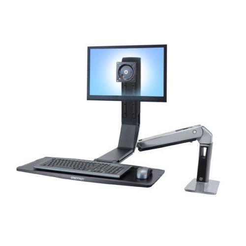 WorkFit-A, Single LD Sit-Stand Workstation