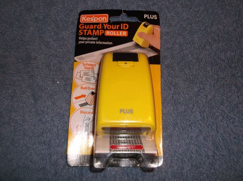 KESPON GUARD YOUR ID STAMP ROLLER PLUS 38-033 YELLOW - NEW SEALED