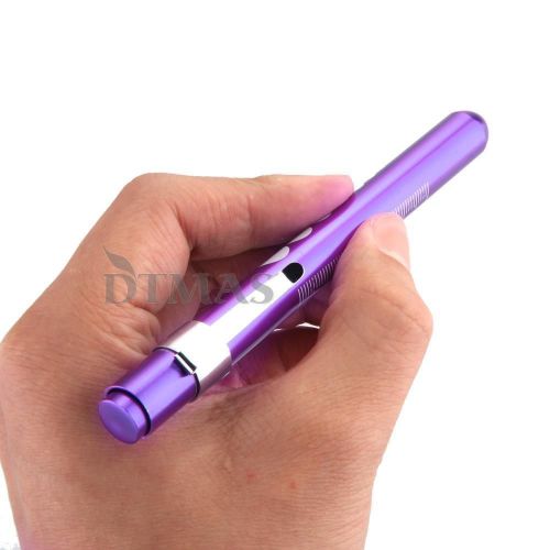 Warm White Flashlight Medical Pen Doctor Penlight Purple