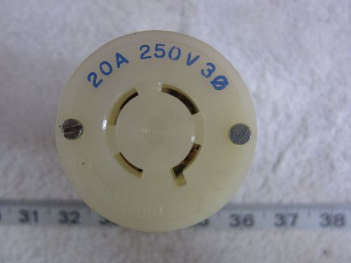 Hubbell 2423 20A 250V 3? Twist-Lock Connector L15-20R, New