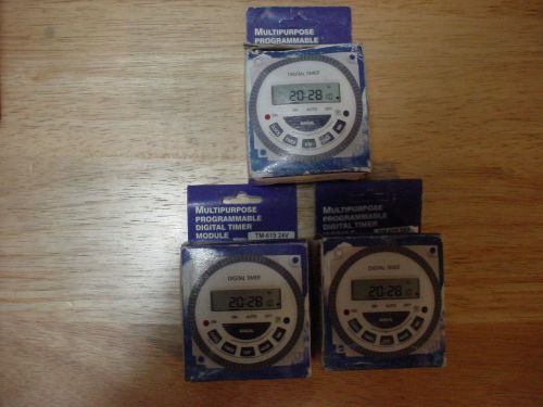 Sdc tm-619 24v - 24 hour weekly timer - lot of 3 for sale