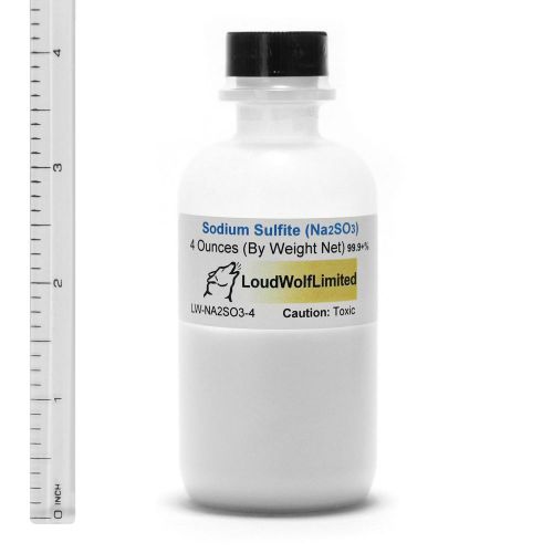 Sodium Sulfite  4 Oz  Ultra-Pure (99.9%)  Fine Powder  4 Oz  SHIPS FAST from USA