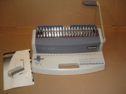 Fellowes pb 55 plastic comb binding machine with manual for sale