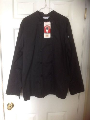 Chef coat black size M New with Tags