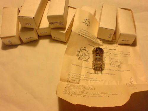 NOS 6J9P 6Sh9P = 6Ж9П (E180F) Russian Pentode . Lot of 10. NEW