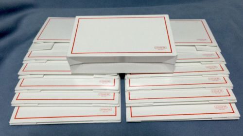 Lot of 13 COACH Gift Boxes White Red Box 9.75&#034; x 6&#034; x 2.5&#034;