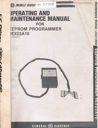 GE Manual #LBI- 31198 EEPROM Programmer 4EX22A10