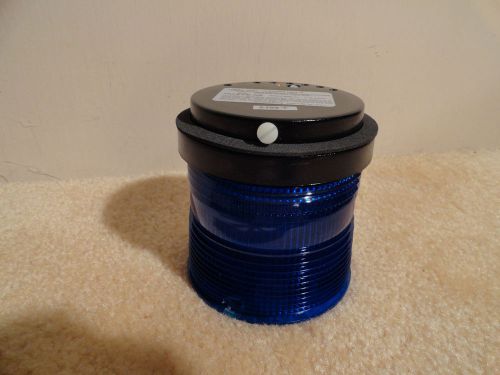 Edwards stackable beacon flashing strobe 101stb-n5 blue 120vac new-unused for sale