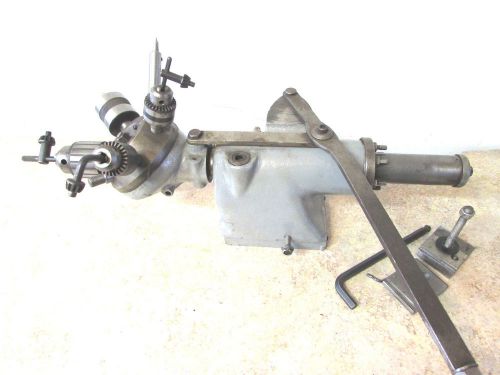 Original rare south bend 9&#034; metal lathe turret tailstock assembly 6 position for sale