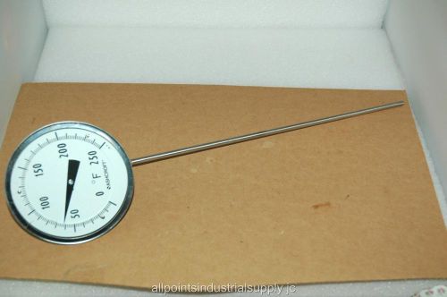 Ashcroft every angle 5&#034; 3/4 npt 14&#034; stem thermometer 0 to 250 degrees f - nos for sale