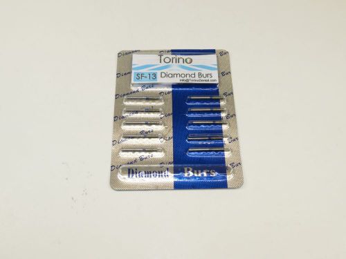 Dental Diamond Burs Cylindrical Lab SF-13 FG Set /1 Pack 10 Pcs TORINO