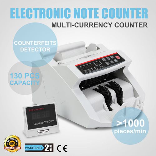 Money bill note counter efficient machine high speed cash register well made for sale