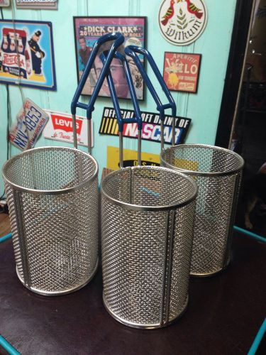 Pronto Products Set Of 3 Mesh Fry Pasta Baskets New!