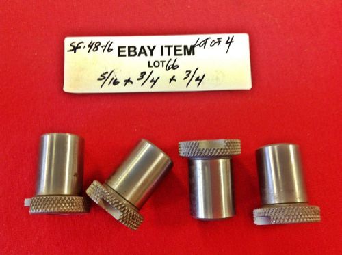 Acme sf-48-16 slip-fixed renewable drill bushings 5/16 x 3/4 x 1&#034;  lot of 4 for sale