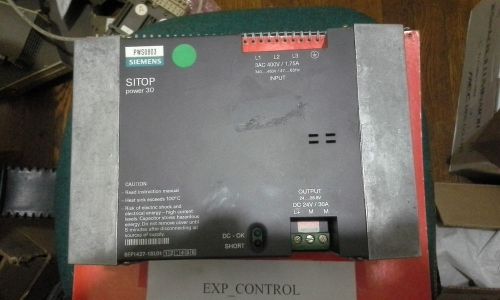 6EP1437-1SL01 Tested  Siemens SITOP Power supply , 24VDC/30A  6EP14371SL01