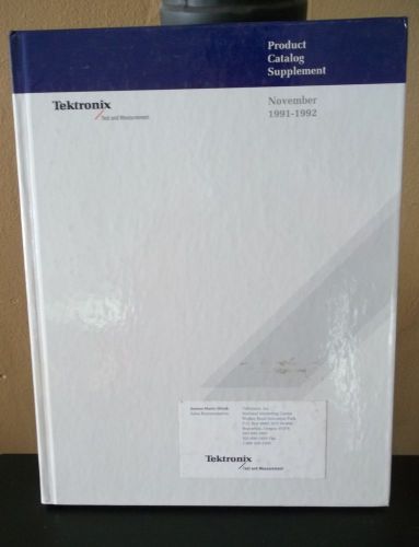 Tektronix company products catalog Supplement Nov 1991-1992