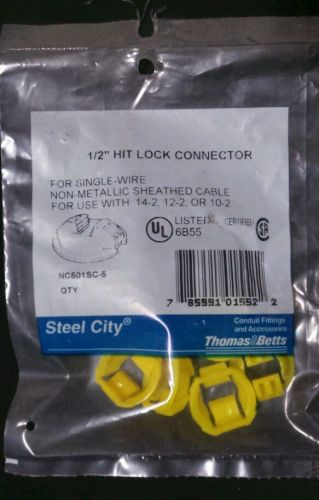 1/2&#034; Hit Lock Connector 5 pack