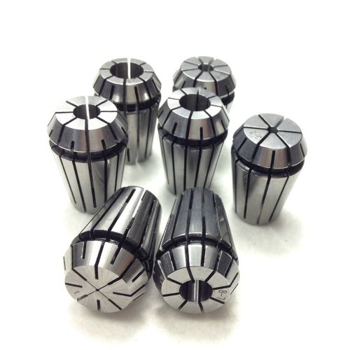 Er11 collets 7pcs from 1mm to 7mm for cnc chuck milling lathe for sale