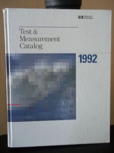 Hewlett Packard Electronic instruments and system  Catalog 1992