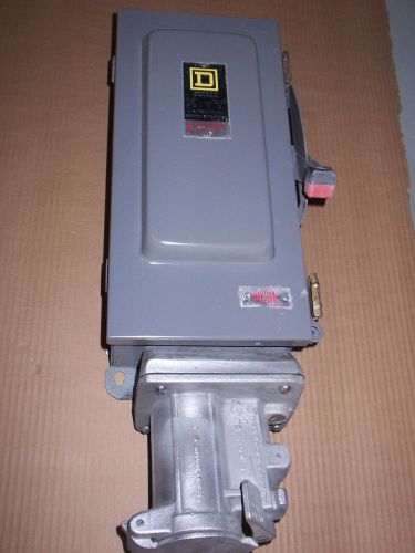 Square D H362AWC Safety Switch Disconnect 60 amp 600v Fusible Receptacle