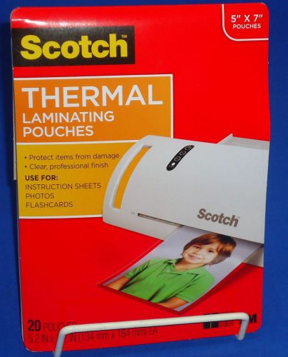 Scotch Thermal Laminating Pouches 5x7 20 Pack C029