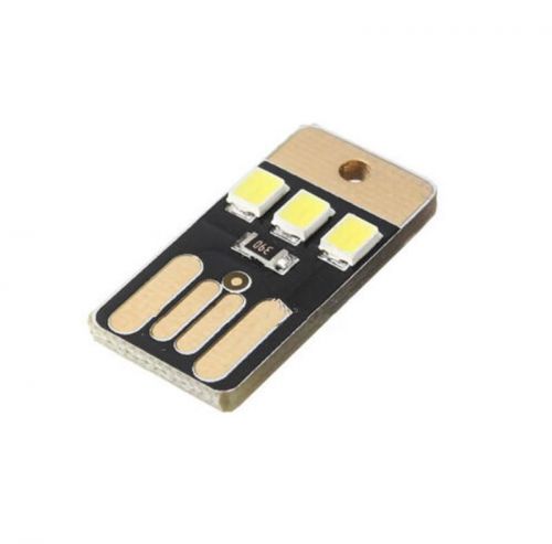 Pocket Card Lamp Bulb Led Keychain  LED Night Light Portable USB Power White Min