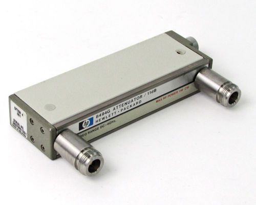 HP / Agilent 8494G Variable Attenuator - 0-11 dB, DC-4 GHz, Type-N Male, Opt 001