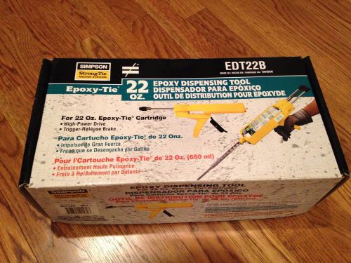 Simpson epoxy tie tool model edt22b strong-tie anchor systems chalk gun yellow for sale