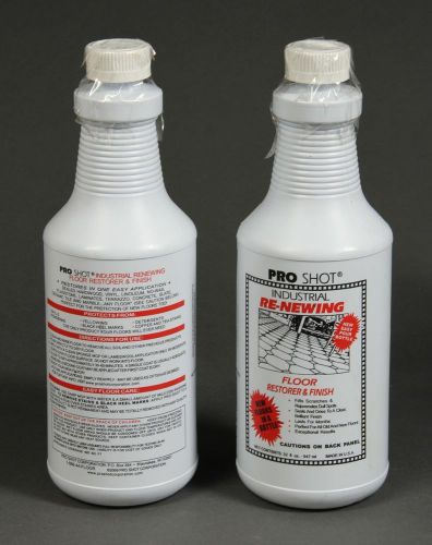 New 2-pack pro shot industrial re-newing floor restorer, 2x 32-ounces for sale