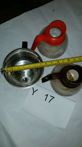 Restaurant equipment Lot of 2 cofee urns and one filter holder