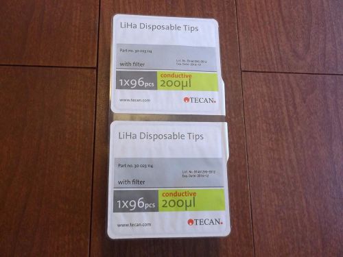 Tecan 30023114 LiHa disposable pipette tips w/ filter 200ul conductive  192 tips
